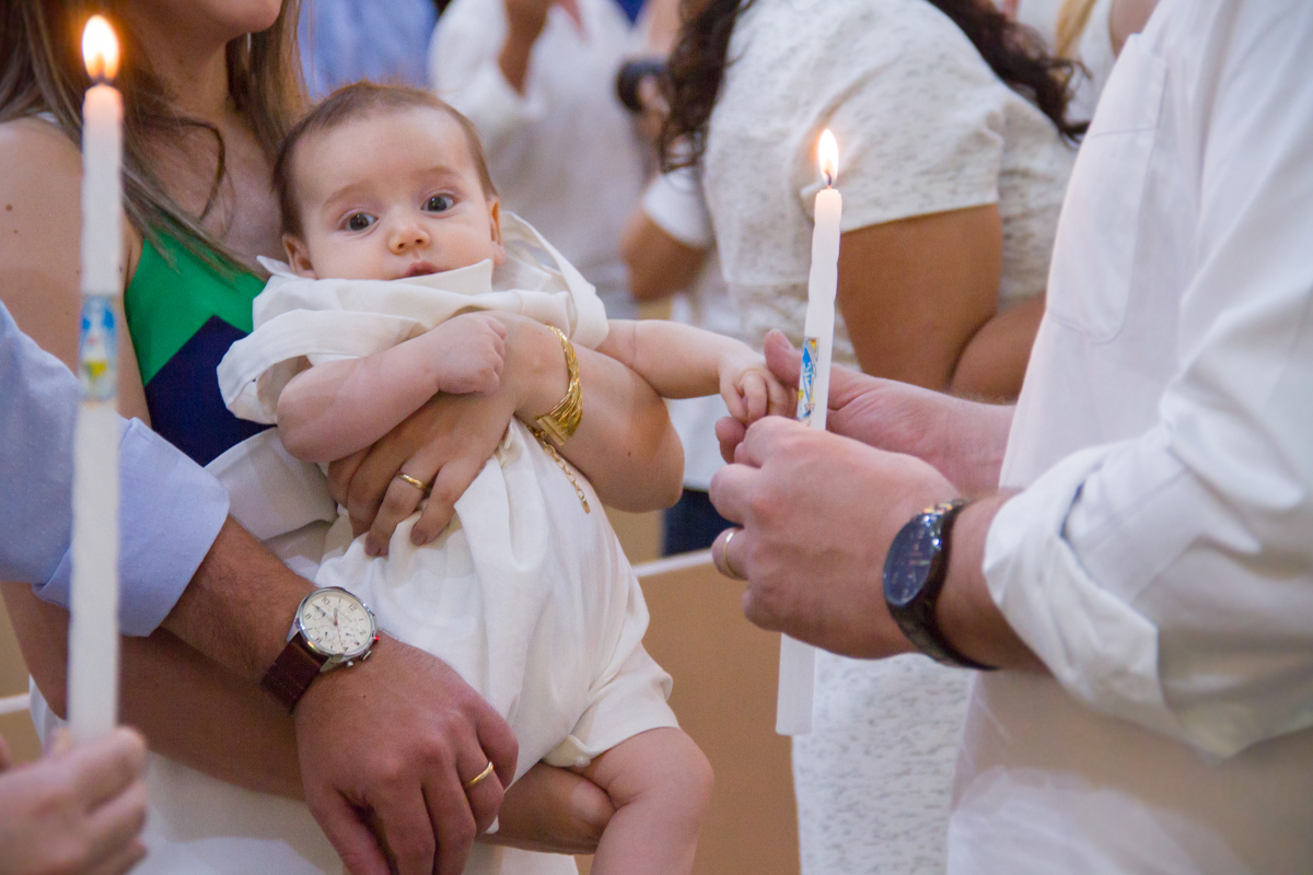 Foto do João no colo da mamãe Mi