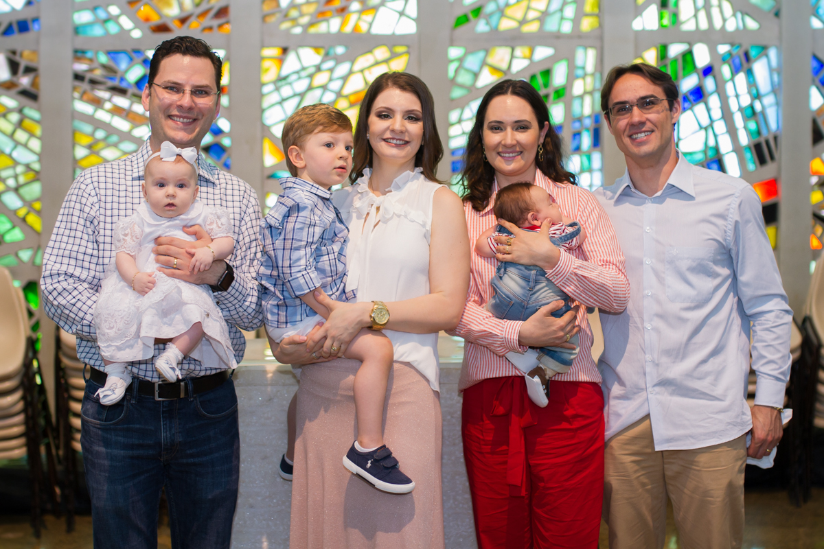 Agora estão juntos com os padrinhos