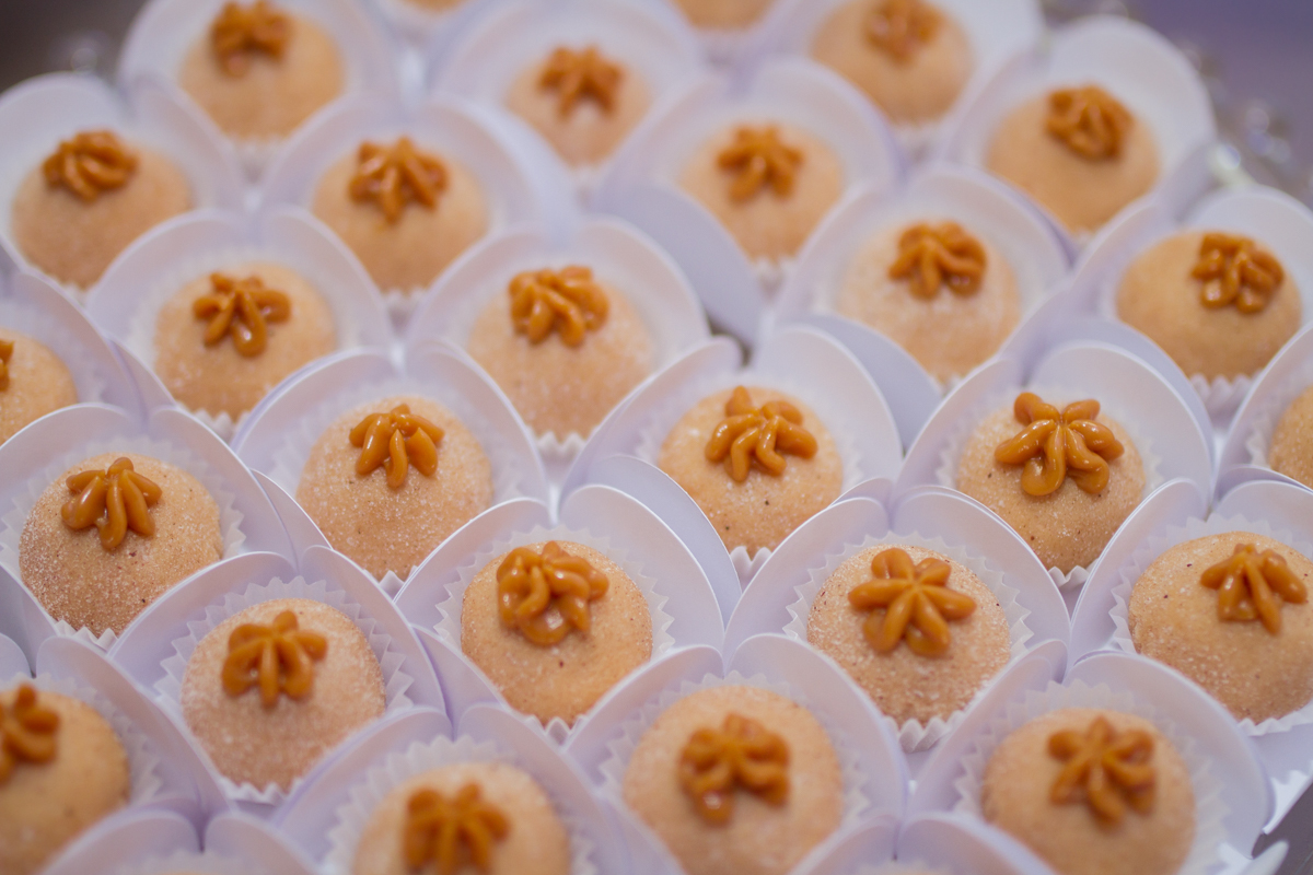 Close em docinho de doce de leite 