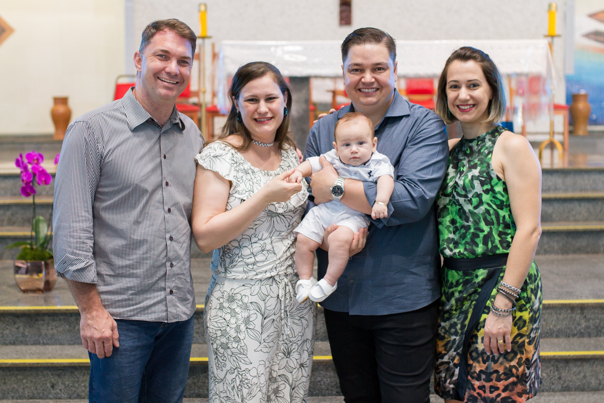 Uma fotinha com os padrinhos 