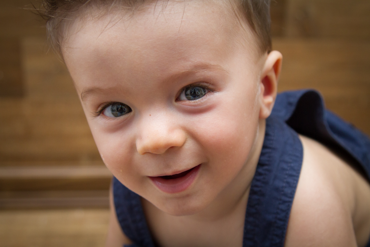 Agora, ele deu um sorrisão pra foto