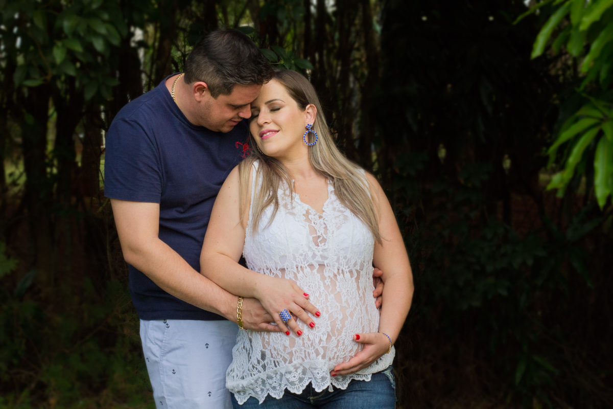 O carinho e aconchego do esposo