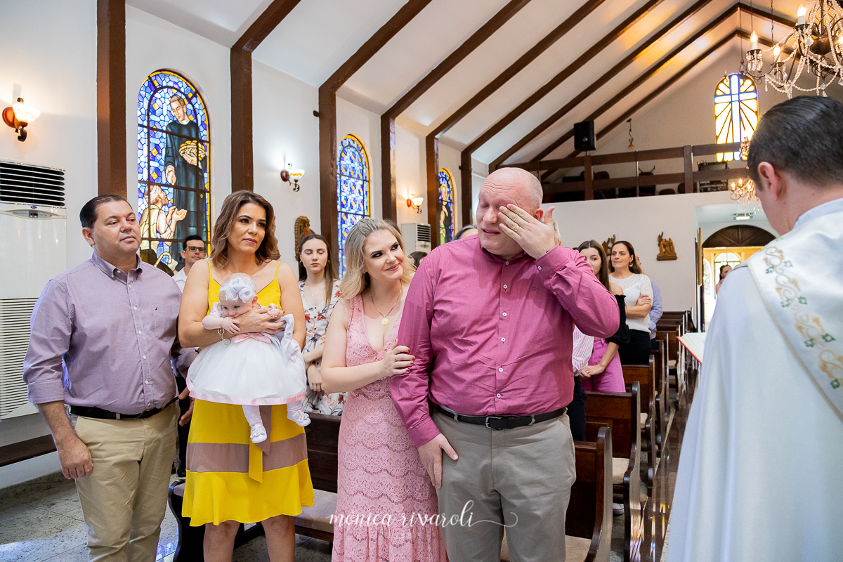 O Papai se emociona por estar toda família reunida! 