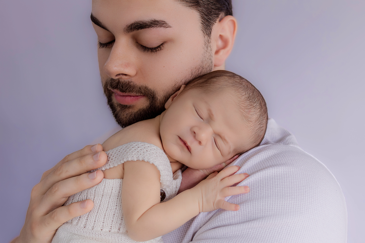 foto pai e bebe
