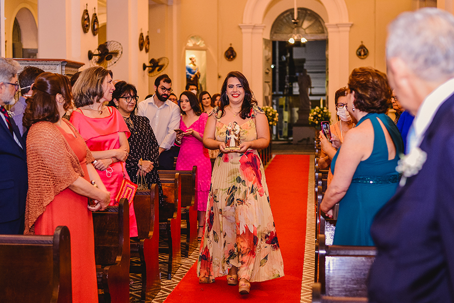 Fotos de casamento cerimônia na paróquia nossa senhora do Carmo em Fortaleza centro