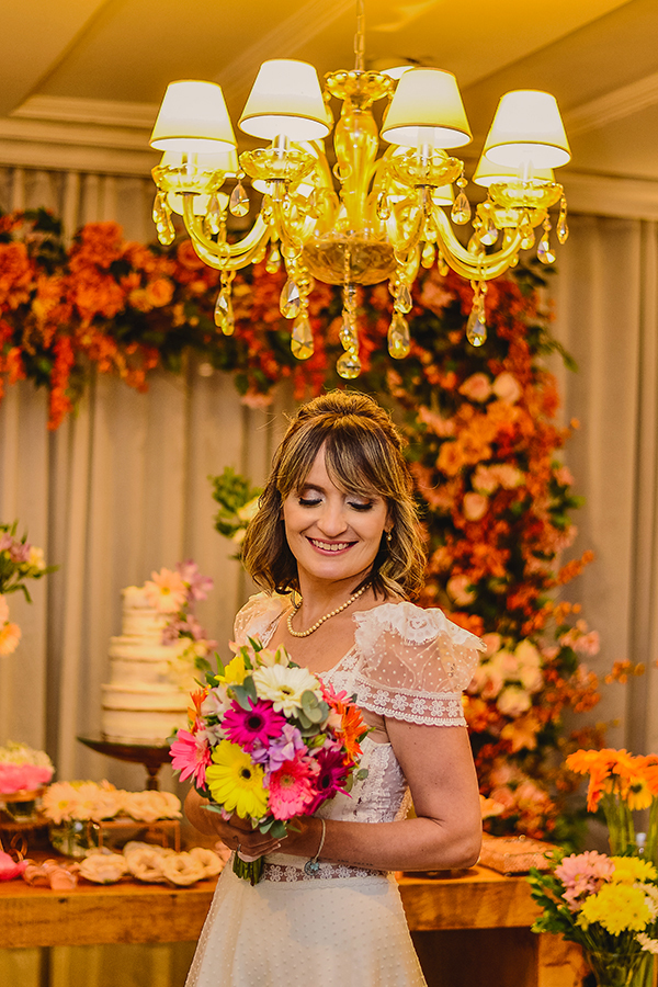 fotografia da noiva no restaurante o banquete recepção de casamento em Fortaleza no Ceará