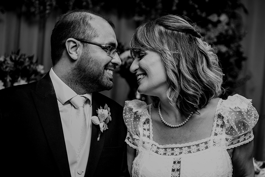 noivos na recepção de casamento no restaurante o banquete em Fortaleza Ceará