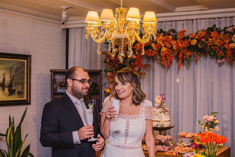 Fotos de casamento na recepção no restaurante o banquete em Fortaleza Ceará