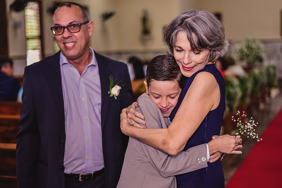 convidados no casamento na Capela Santa Teresinha na praia do futuro em Fortaleza - Ceará