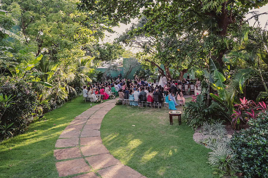 Jardim para casamento ao ar livre pipo restaurante fotografia de Claudier Oliveira fotógrafo em Fortaleza