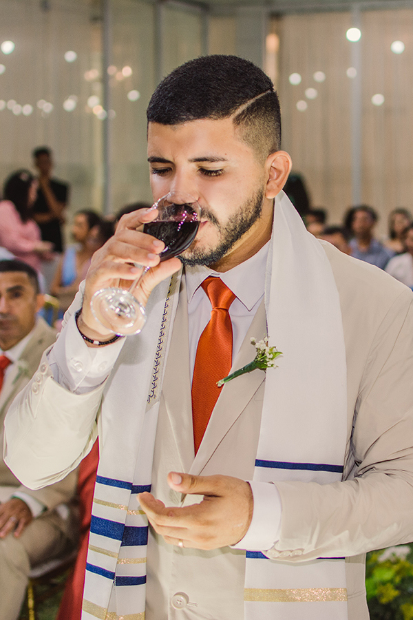 Santa ceia na cerimônia de casamento no buffet Garden em Fortaleza