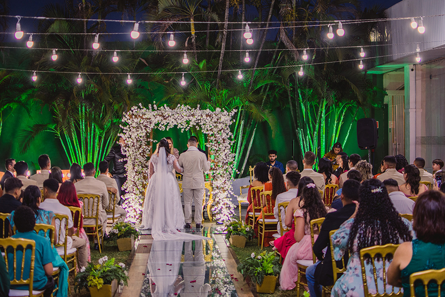 Cerimônia de Casamento fotografia no buffet Garden na Maraponga