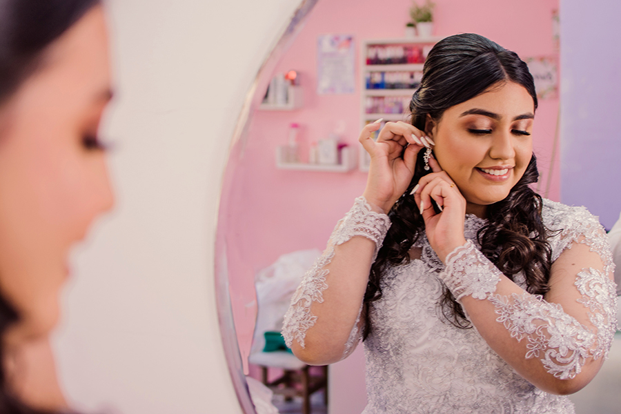 Making of noiva pronta para o casamento na Maraponga