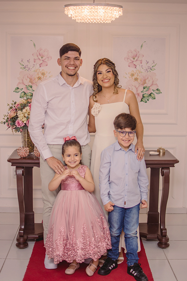 familiares no casamento civil no cartório do mondubim na Maraponga em Fortaleza