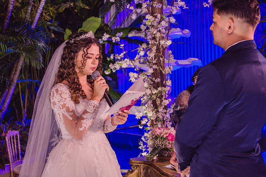 votos dos noivos na cerimônia de casamento Fortaleza  Ceará