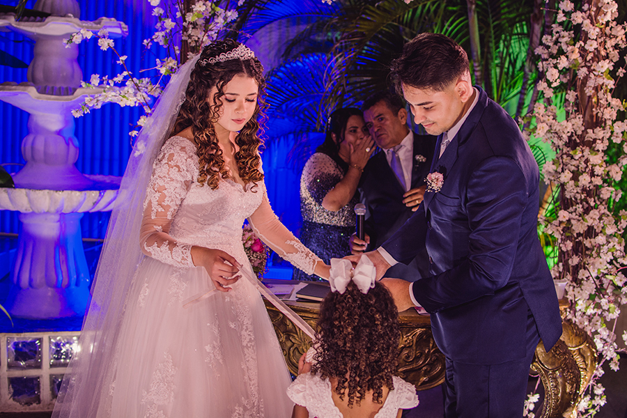 entrada das alianças de casamento no North Buffet em Fortaleza