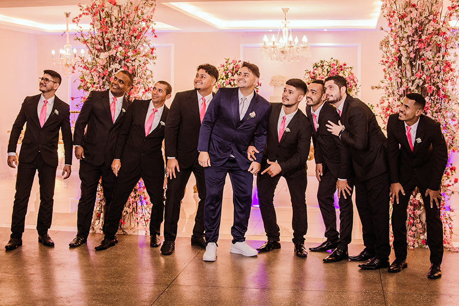 os pasrinhos  na festa de casamento no buffet North em  Fortaleza