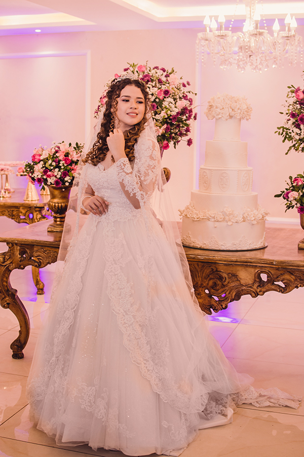 fotos da noiva na festa de casamento no buffet North em  Forttaleza  Ce