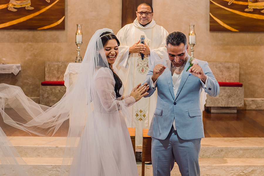 Paróquia São João Eudes cerimônia  de casamento noivo e noiva