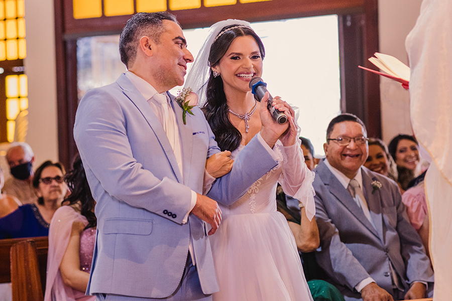 Paróquia São João Eudes cerimônia  de casamento sim da noiva