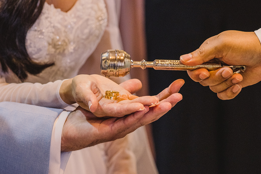 Paróquia São João Eudes cerimônia  de casamento benção das alianças