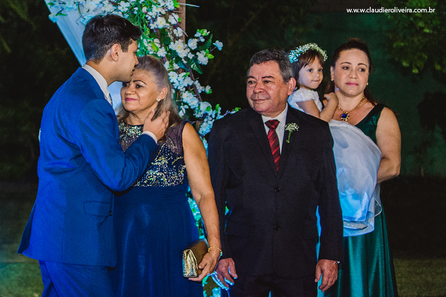 casamento ao ar livre a noite no buffet na Maraponga em Fortaleza - Ceará