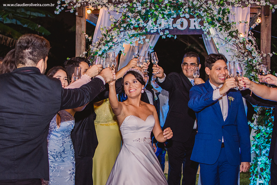 cobertura fotográfica em Fortaleza no Rosa Buffet em casamento ao ar livre