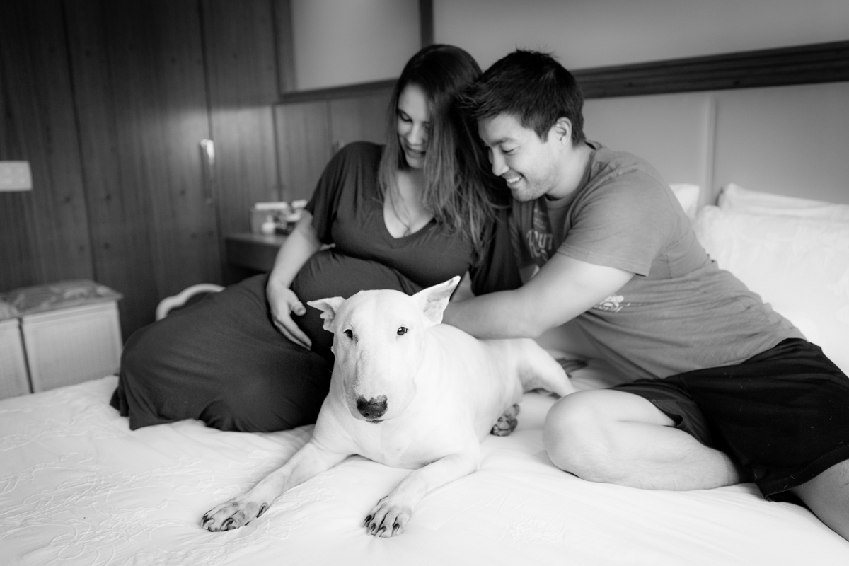 família reunida aguardando a chegada do Vicente, em sua casa em São Paulo