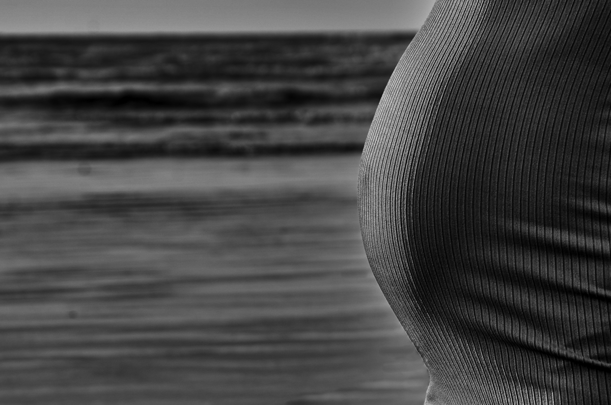 Ensaio gestante, nascer do sol