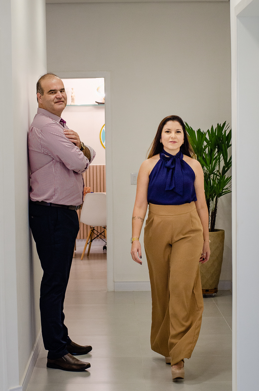 fotografia de ensaio corporativo dos CEOs da marca Clínica Fluir