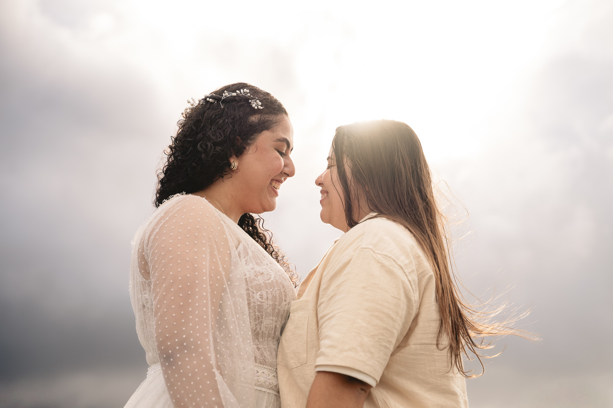 Ensaio de pré casamento na praia