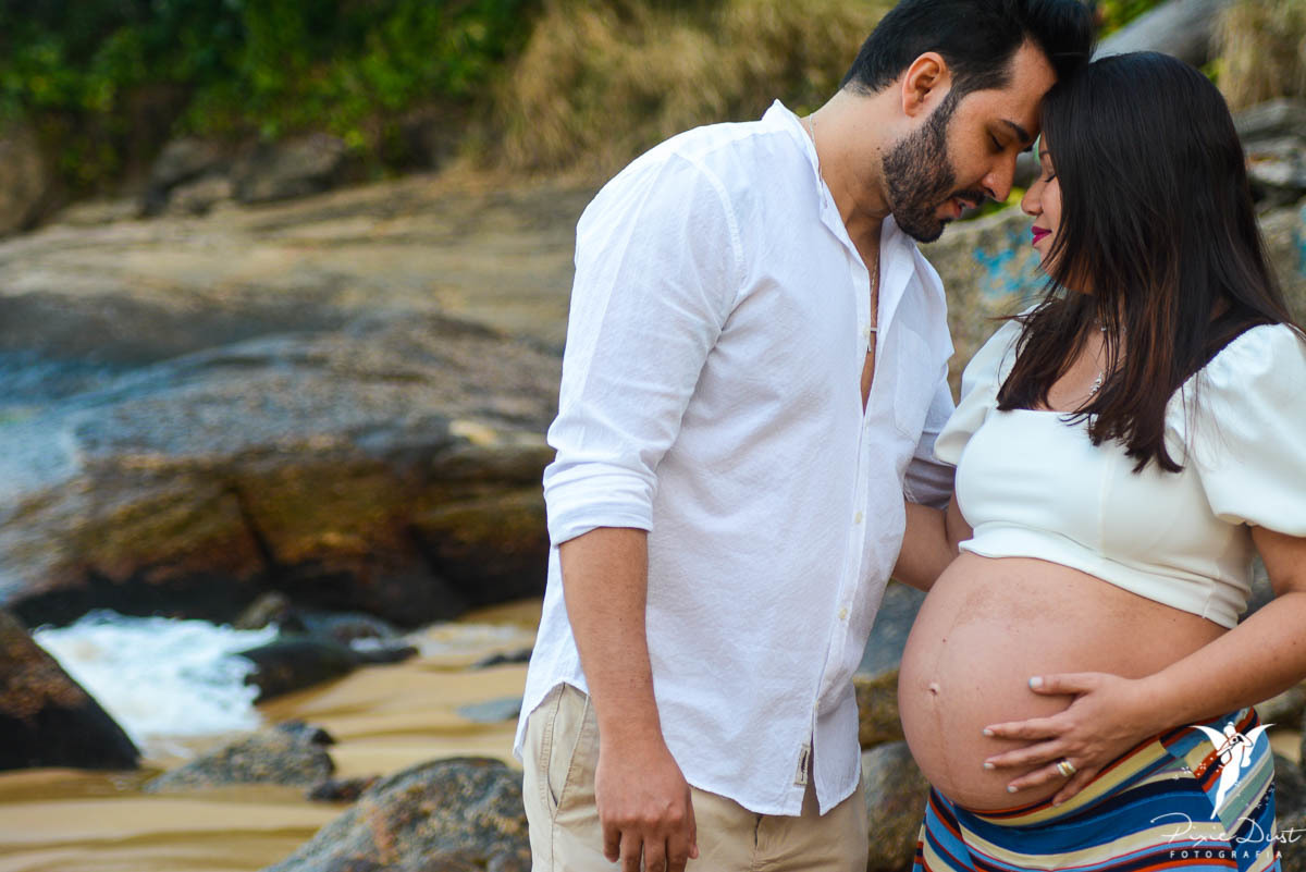 Ensaio Gestante Externa na Praia Vermelha, Urca, Rio de Janeiro