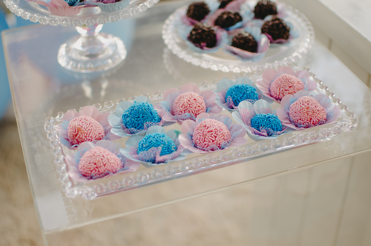 Chá revelação uberlândia, tema ursos, brigadeiros