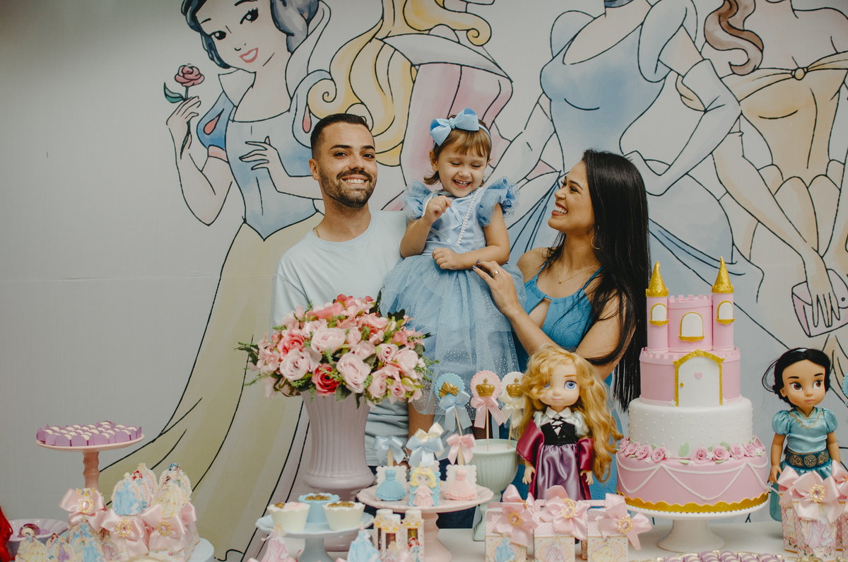 Aniversário infantil tema princesas, uberlândia