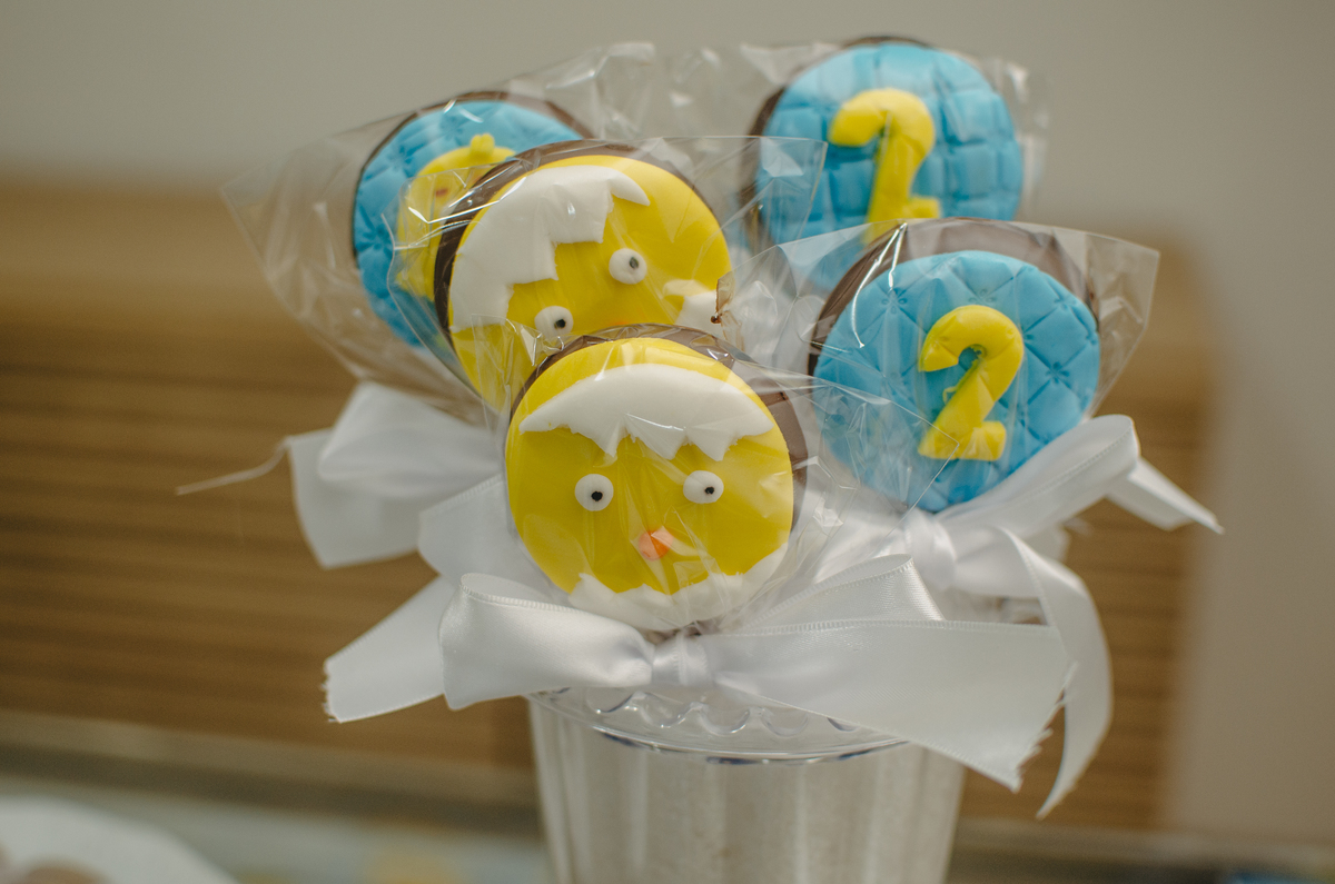 aniversario infantil minimalista em casa tema pintinho amarelinho