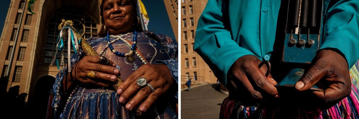 Congadas e Moçambiques, Festa de São Benedito em Aparecida-SP foto: Erasmo Ballot