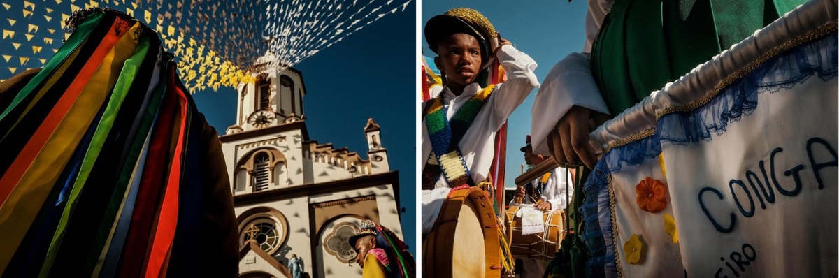 Congadas e Moçambiques, Festa de São Benedito em Aparecida-SP foto: Erasmo Ballot