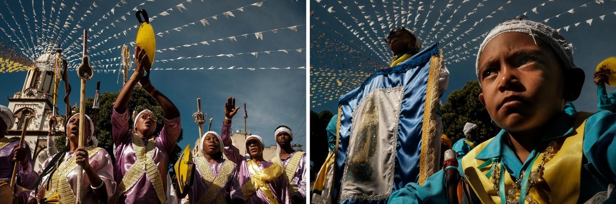 Congadas e Moçambiques, Festa de São Benedito em Aparecida-SP foto: Erasmo Ballot