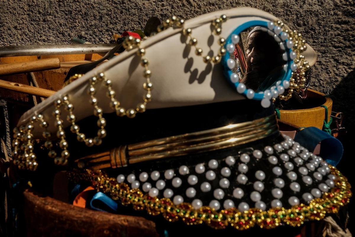 Congadas e Moçambiques, Festa de São Benedito em Aparecida-SP foto: Erasmo Ballot