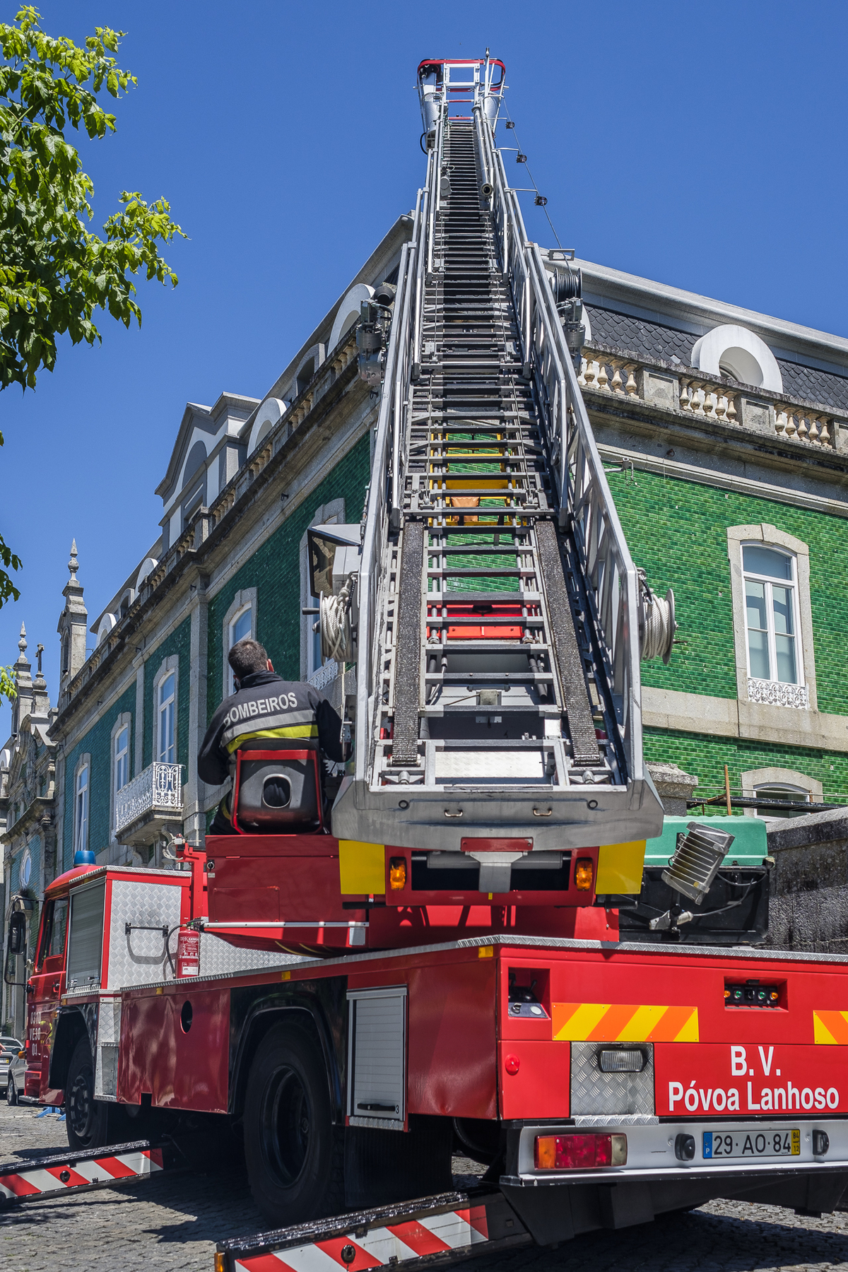 Foto reportagem Simulacro Bombeiros Voluntários da Póvoa de Lanhoso Braga Porto Barcelos Guimarães