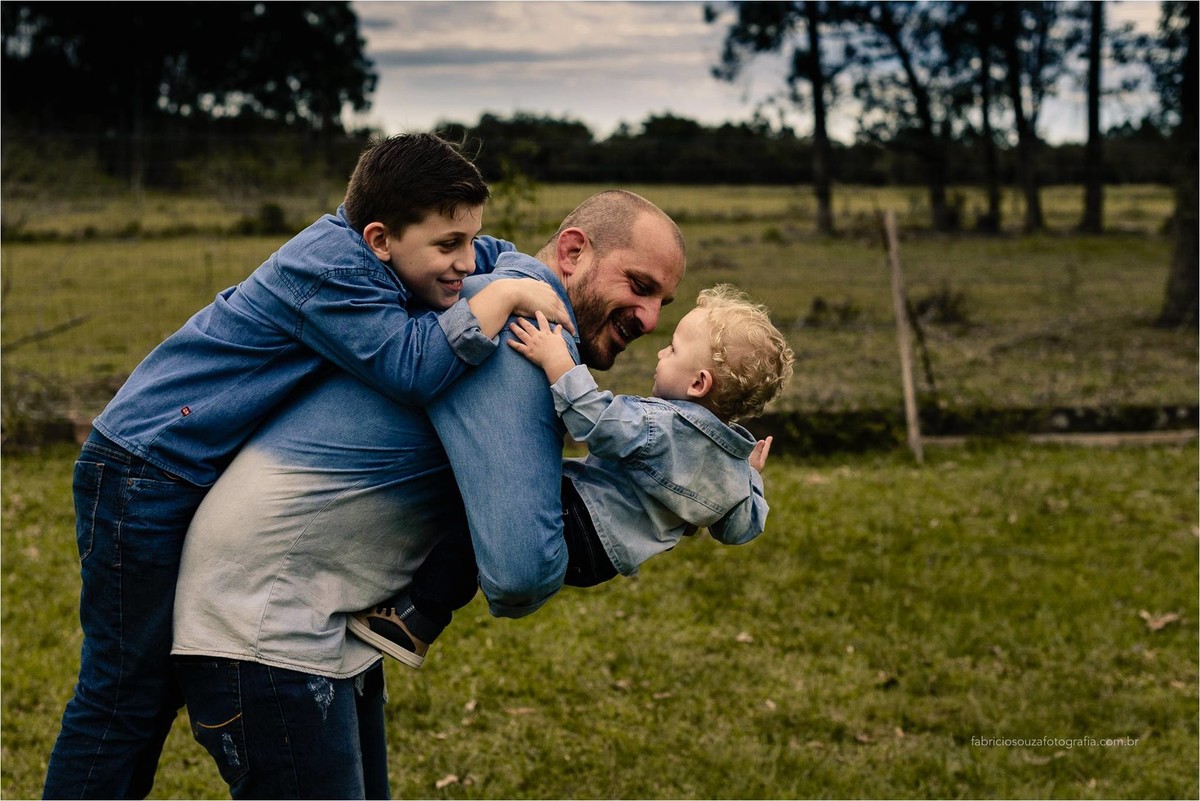 ensaio 1 ano; familia; pai e filho