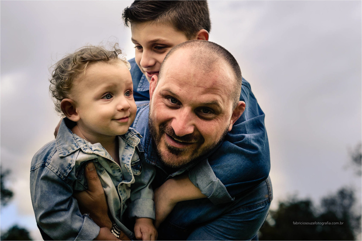 ensaio 1 ano; familia; pai e filho