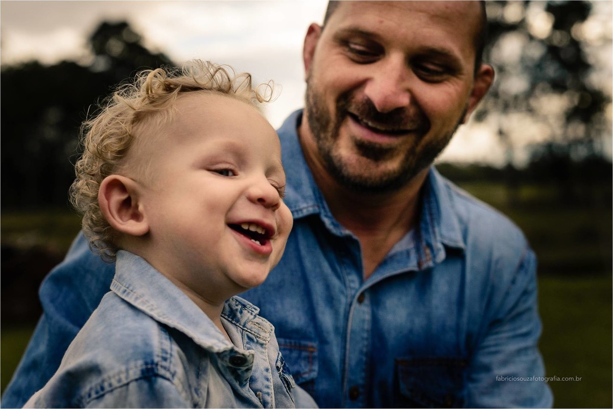 ensaio 1 ano; familia; pai e filho
