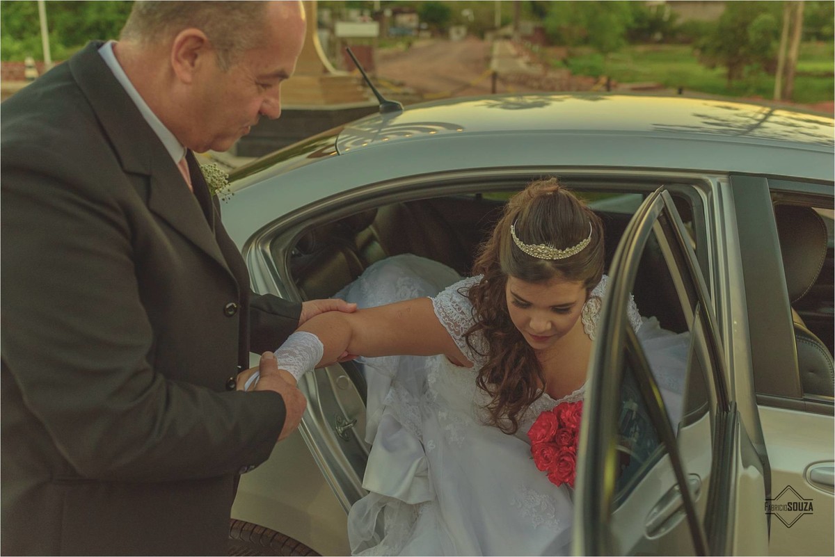 noiva e o pai