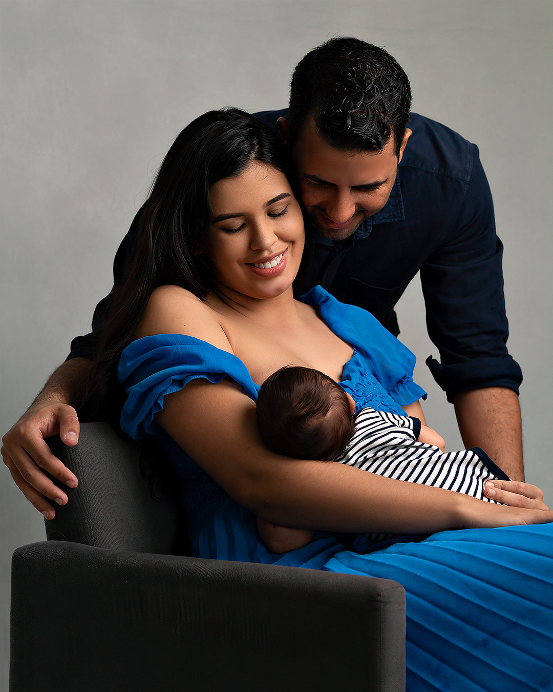 Ensaio de acompanhamento de bebê de 1 mês com Amoradia Foto em Natal/RN