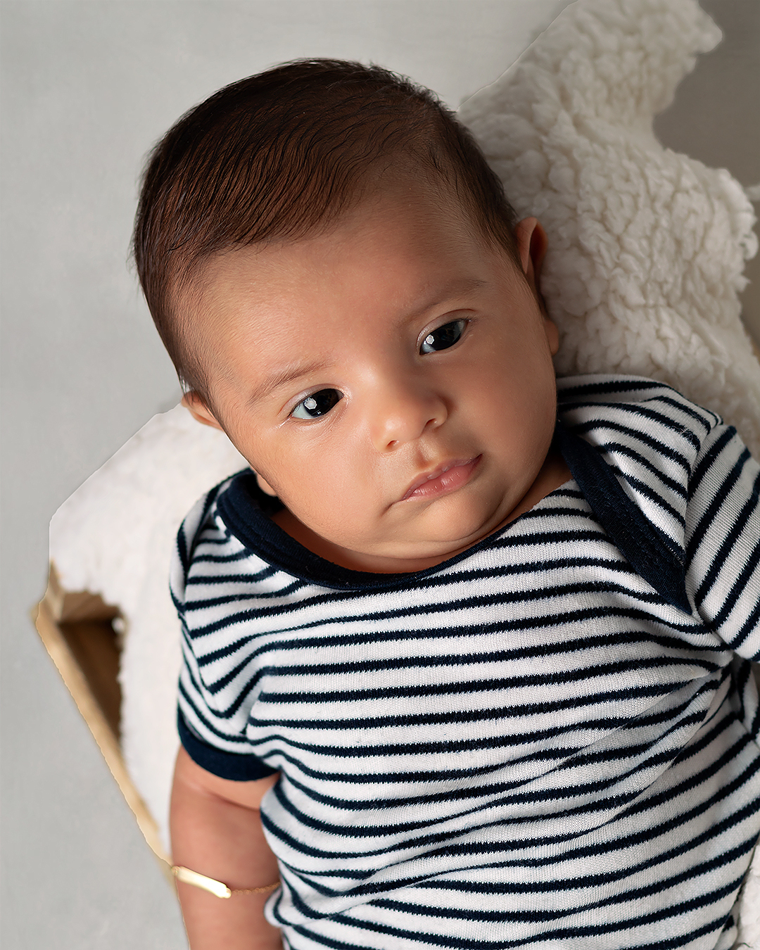 Ensaio de acompanhamento de bebê de 1 mês com Amoradia Foto em Natal/RN