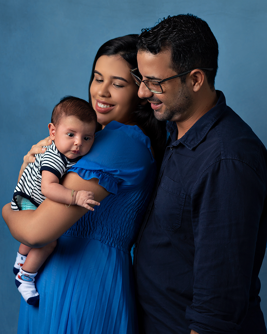 Ensaio de acompanhamento de bebê de 1 mês com Amoradia Foto em Natal/RN