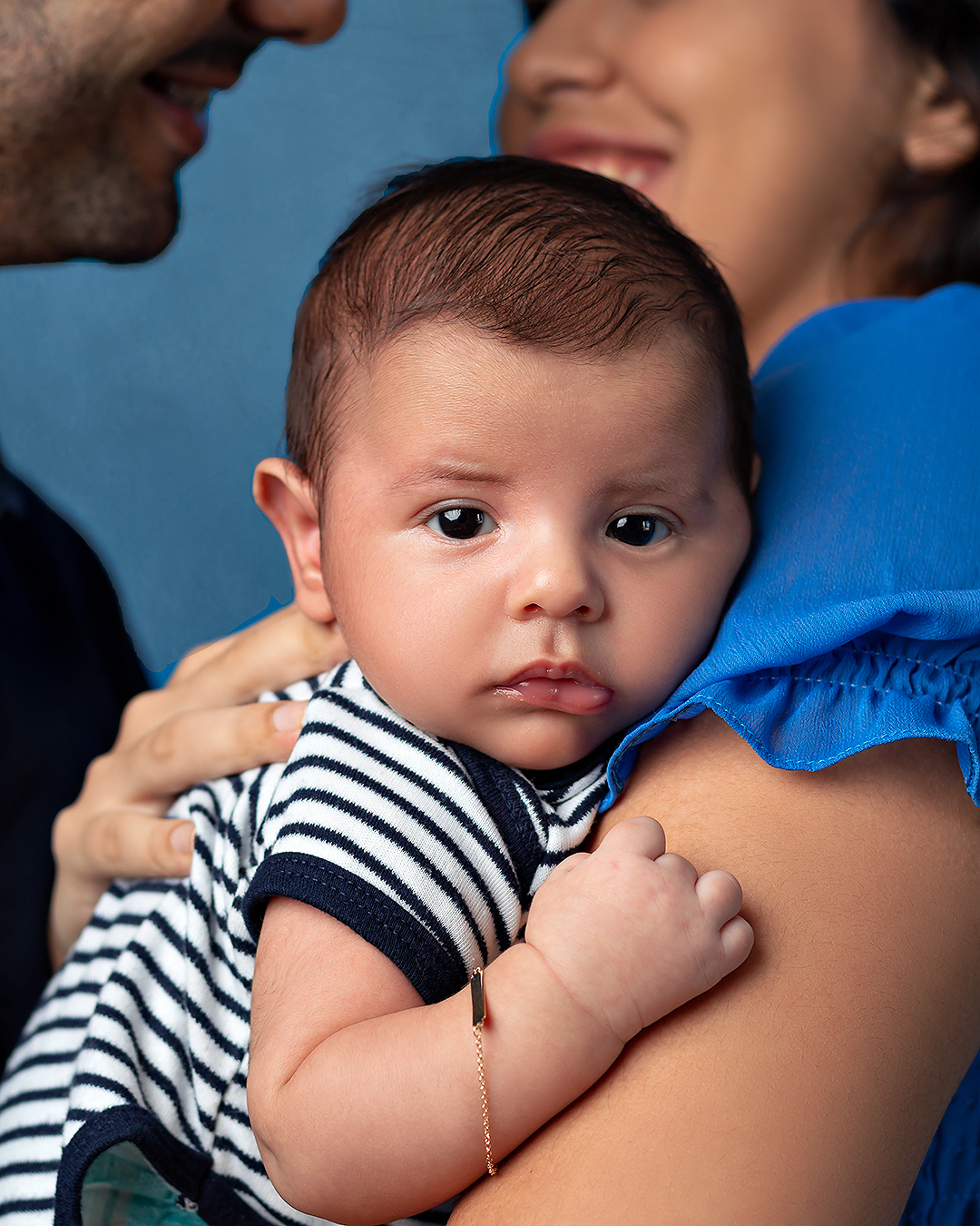 Ensaio de acompanhamento de bebê de 1 mês com Amoradia Foto em Natal/RN