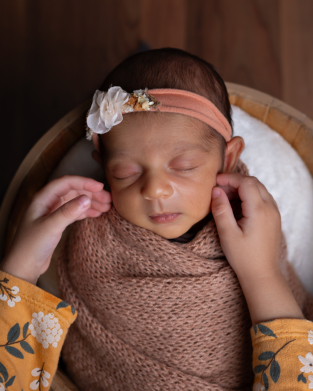 Bebê recém nascido em ensaio Newborn em Natal