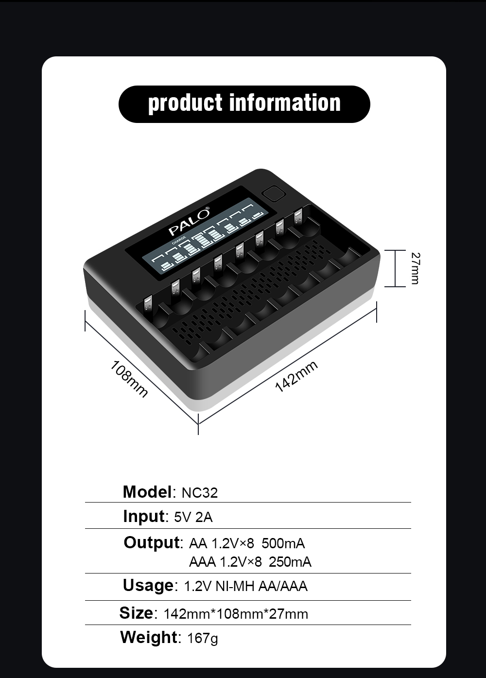 carregador titanium inteligente